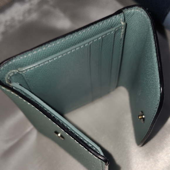Coach Turquoise Leather Wallet - Picture 7 of 11
